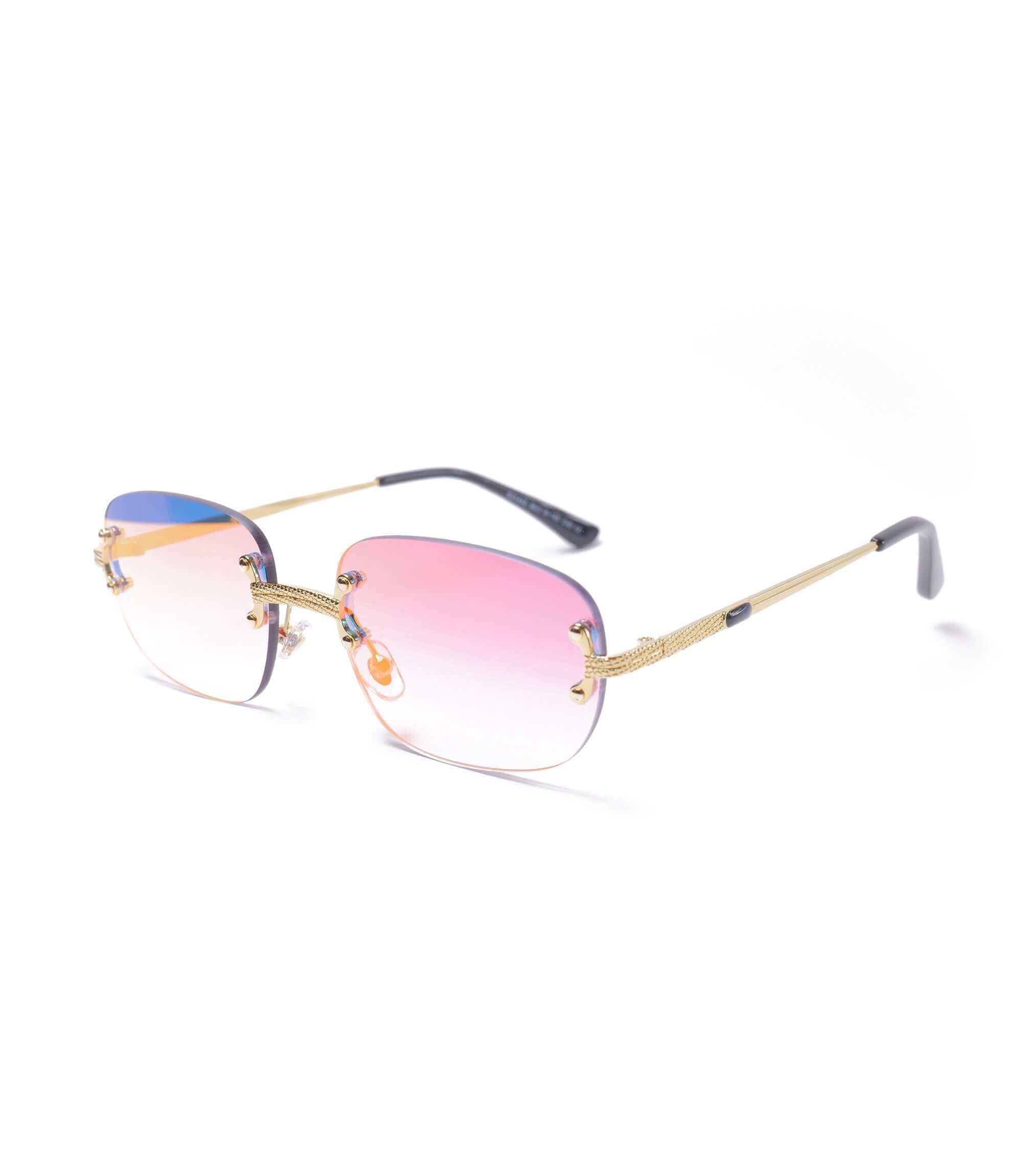 Pink spejl solbrille