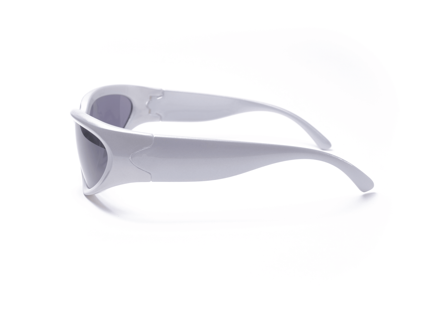 Moderne solbrille, plast, grå