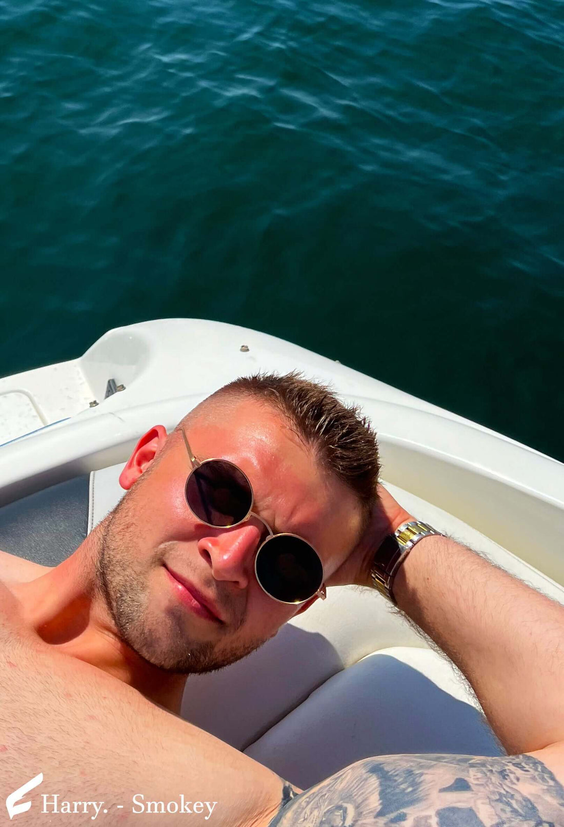 Runde Harry solbriller med smokey glas